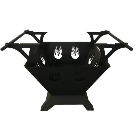 Outdoor Fire Pit w/ Stainless Steel Grill