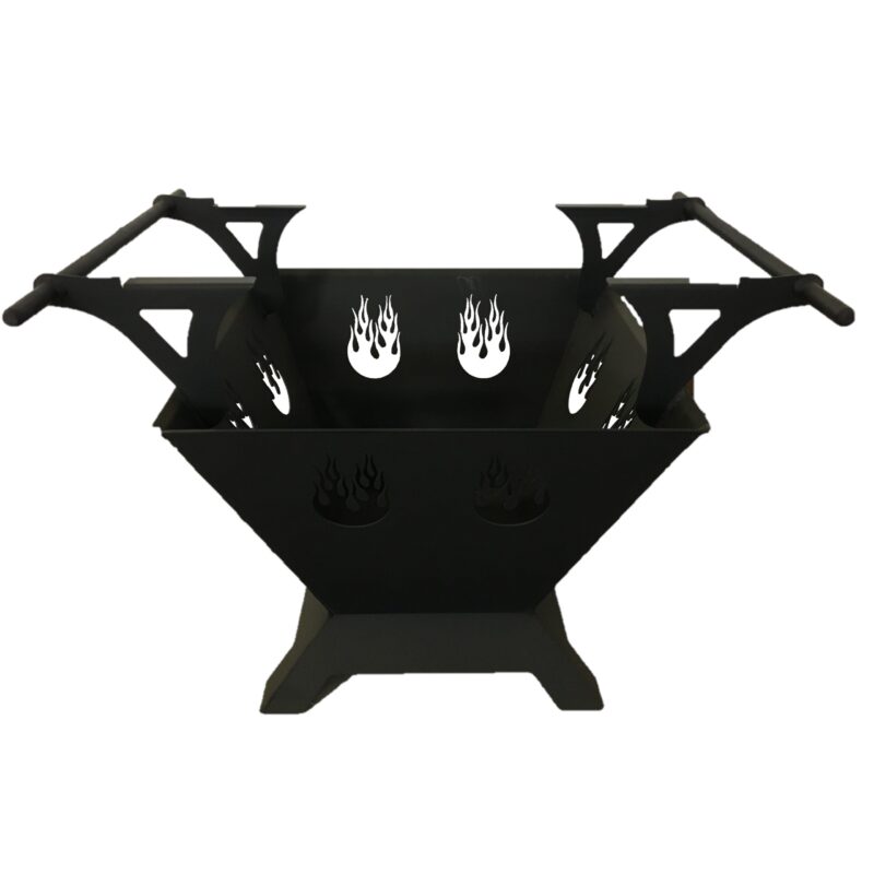 Outdoor Fire Pit w/ Stainless Steel Grill